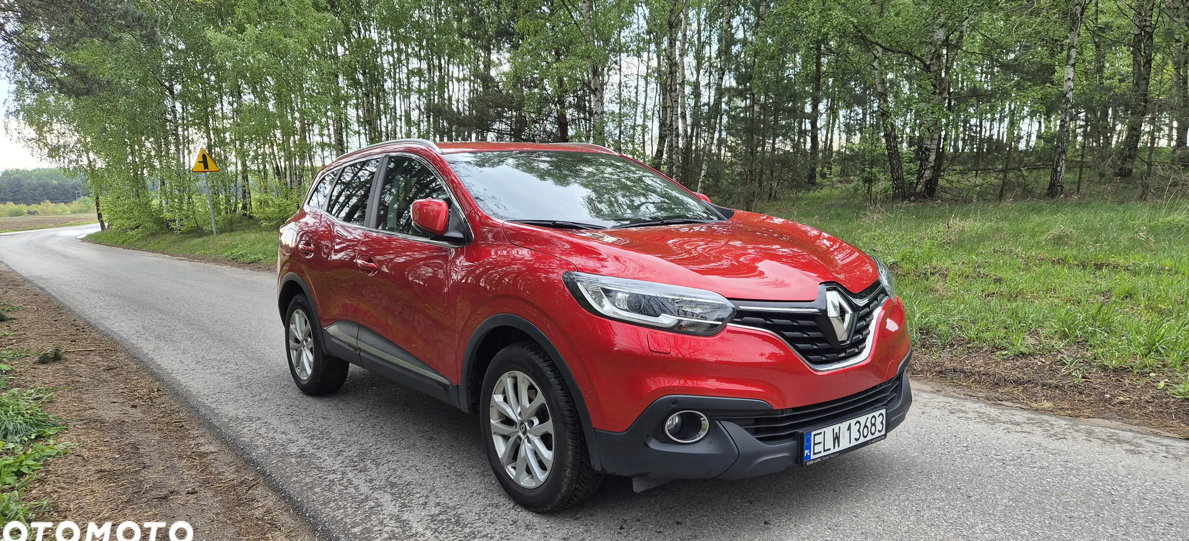 samochody osobowe Renault Kadjar cena 59900 przebieg: 93000, rok produkcji 2017 z Łódź